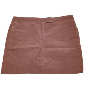 J crew stretch brown corduroy mini skirt, …